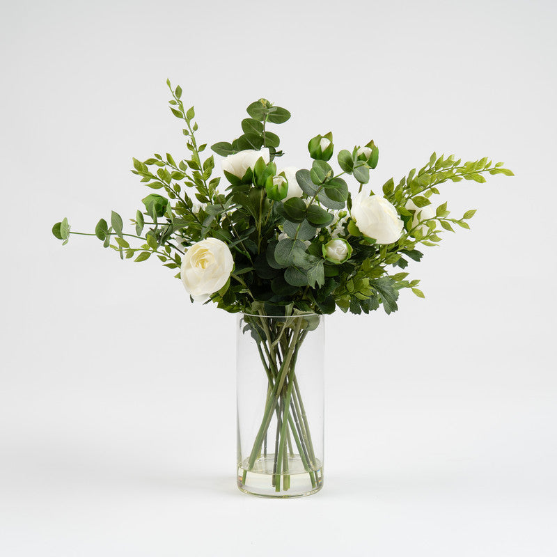55cm Artificial Ranunculus Arrangement in Vase